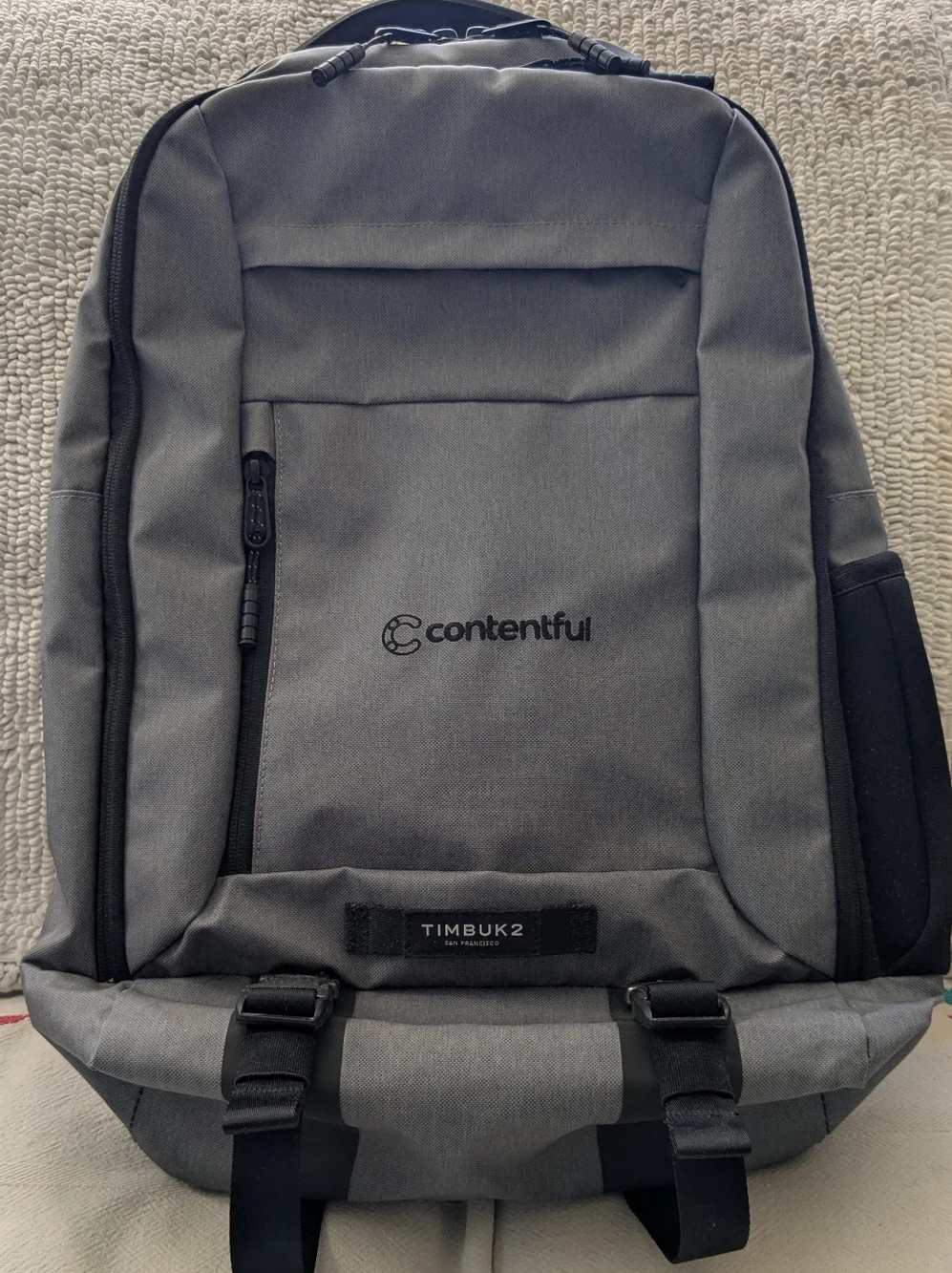 EUC; Timbuk2 Authority Laptop Backpack; Gray & Black; 20 Liters